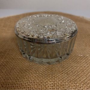 Vintage Versailles collection Crystal and silverplate jewelry box NWT